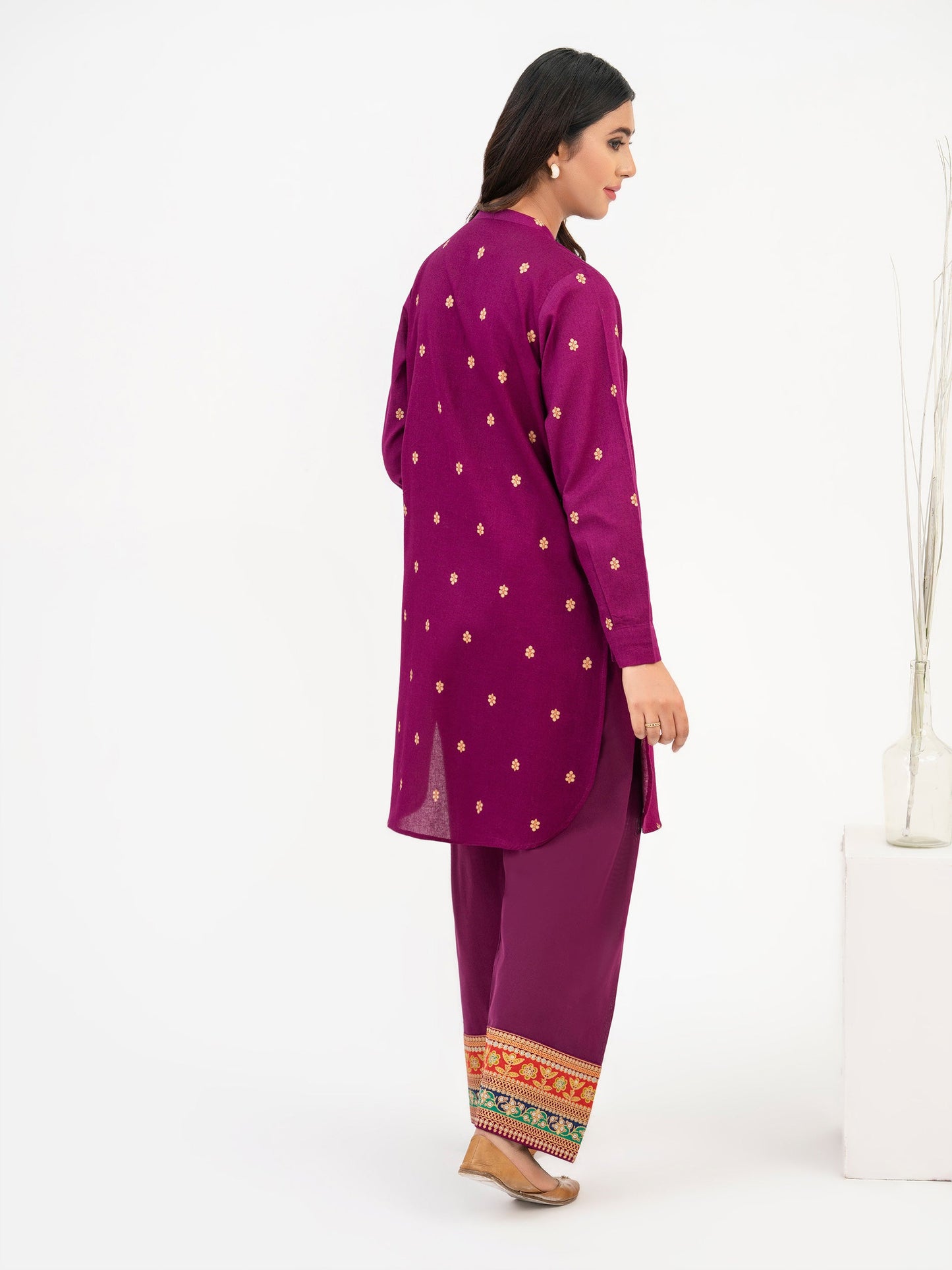 2 Piece Khaddar Suit-Paste Print (Pret)