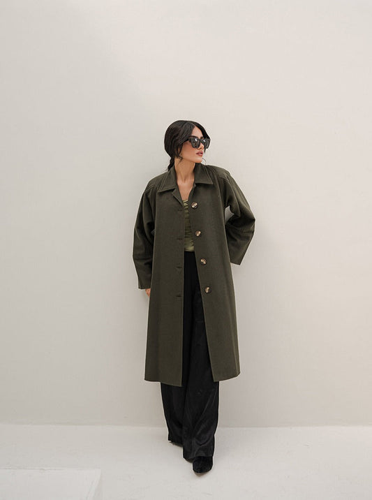 Chaos - Muss - Rifle Green women’s over coat