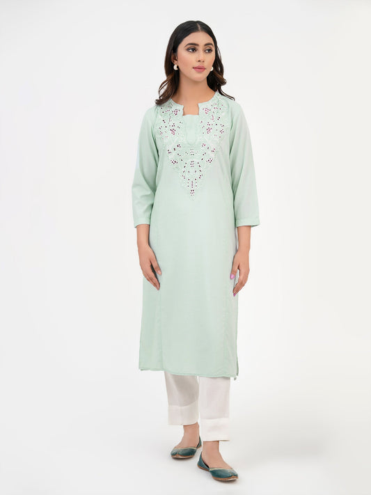 Viscose Shirt-Embroidered (Pret)