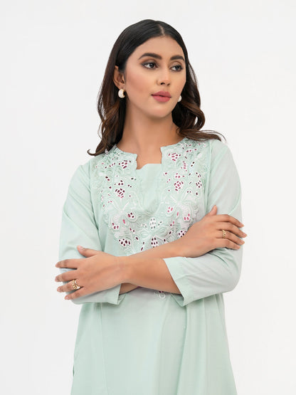 Viscose Shirt-Embroidered (Pret)