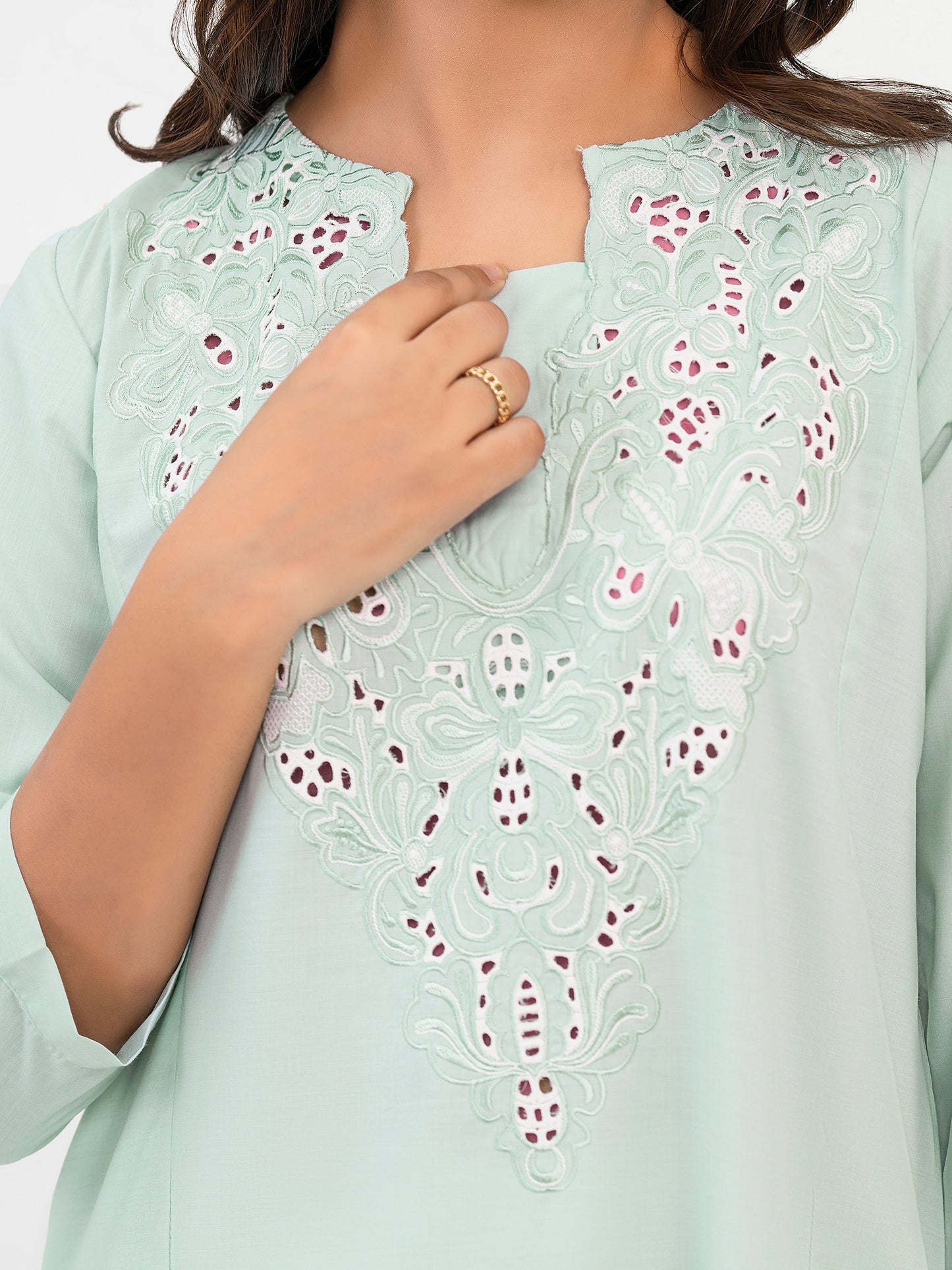 Viscose Shirt-Embroidered (Pret)