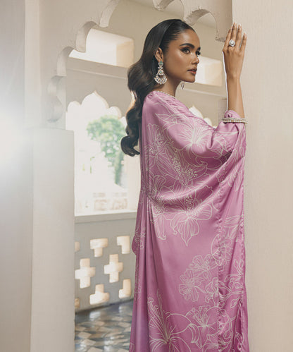 Sapphire - Embellished Silk Kaftan