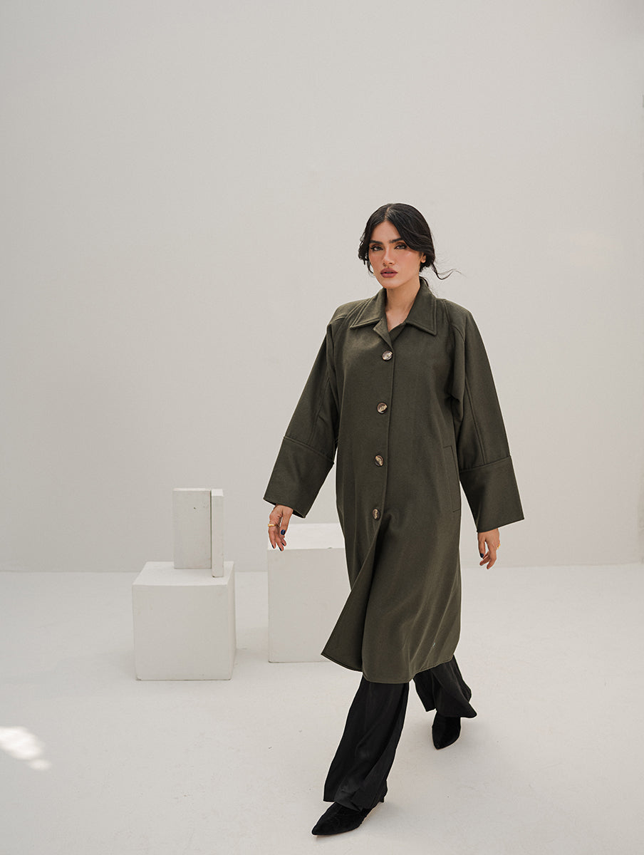 Chaos - Muss - Rifle Green women’s over coat