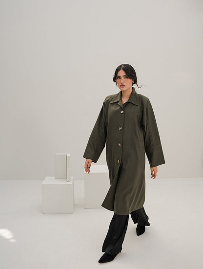 Chaos - Muss - Rifle Green women’s over coat