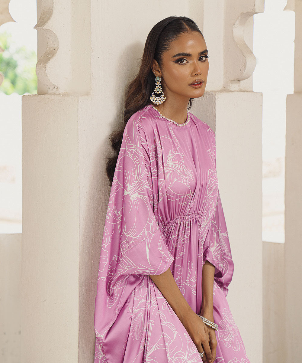 Sapphire - Embellished Silk Kaftan