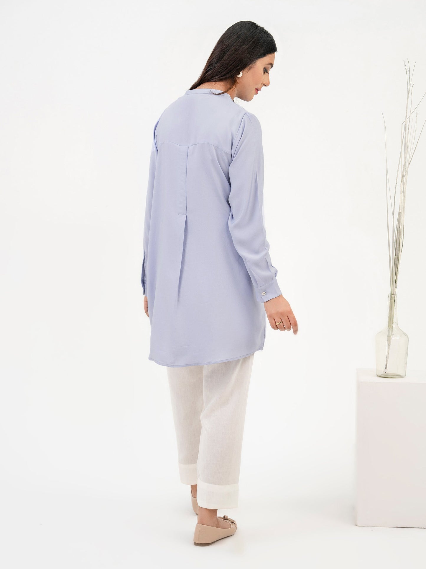 Silk Shirt-Embroidered (Pret)