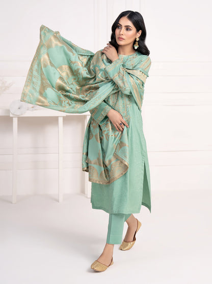 2 Piece Jacquard Suit-Embroidered(Unstitched)