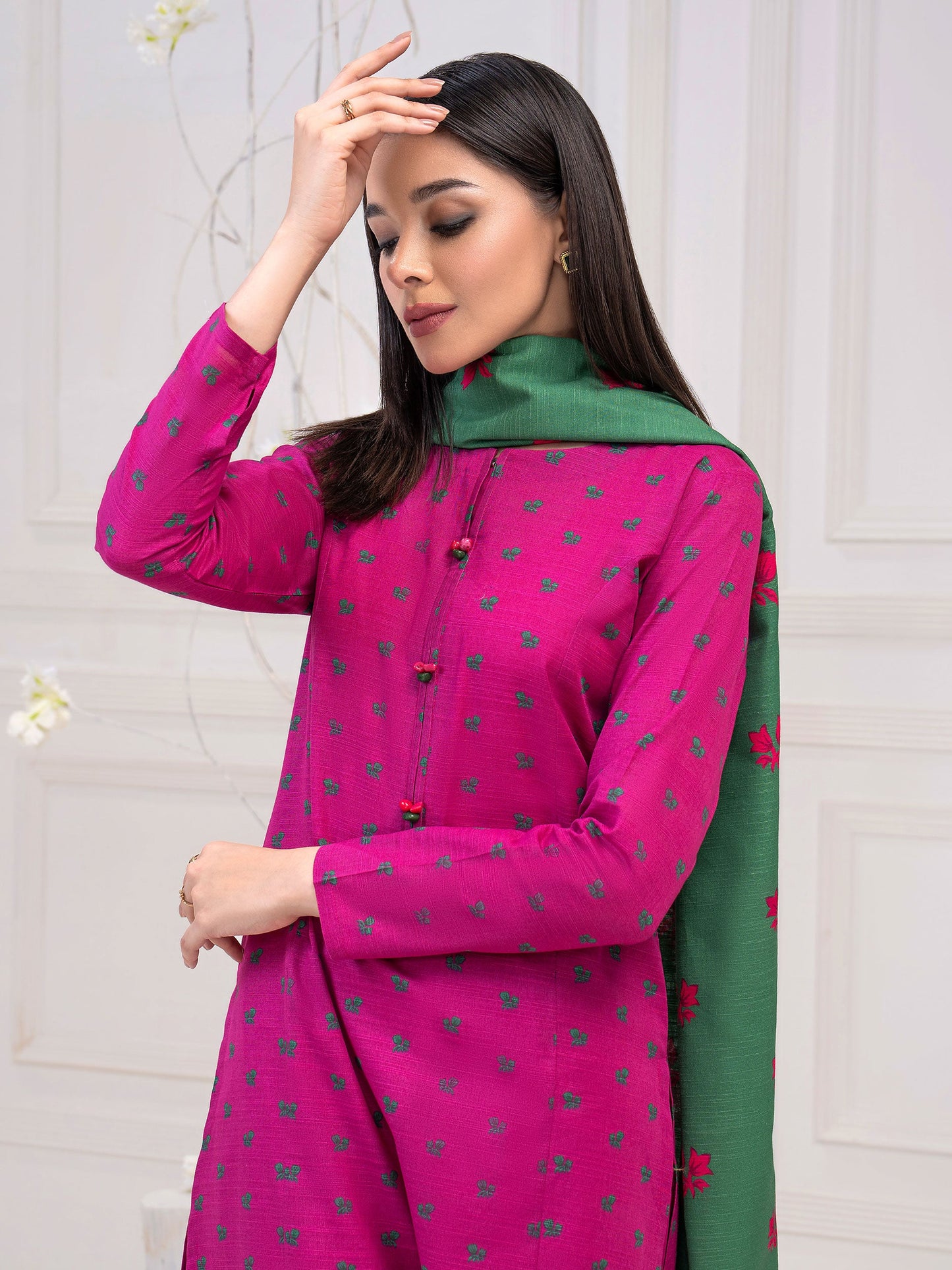 3 Piece Khaddar Suit-Printed(Unstitched)