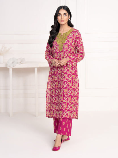 2 Piece Khaddar Suit-Embroidered(Unstitched)