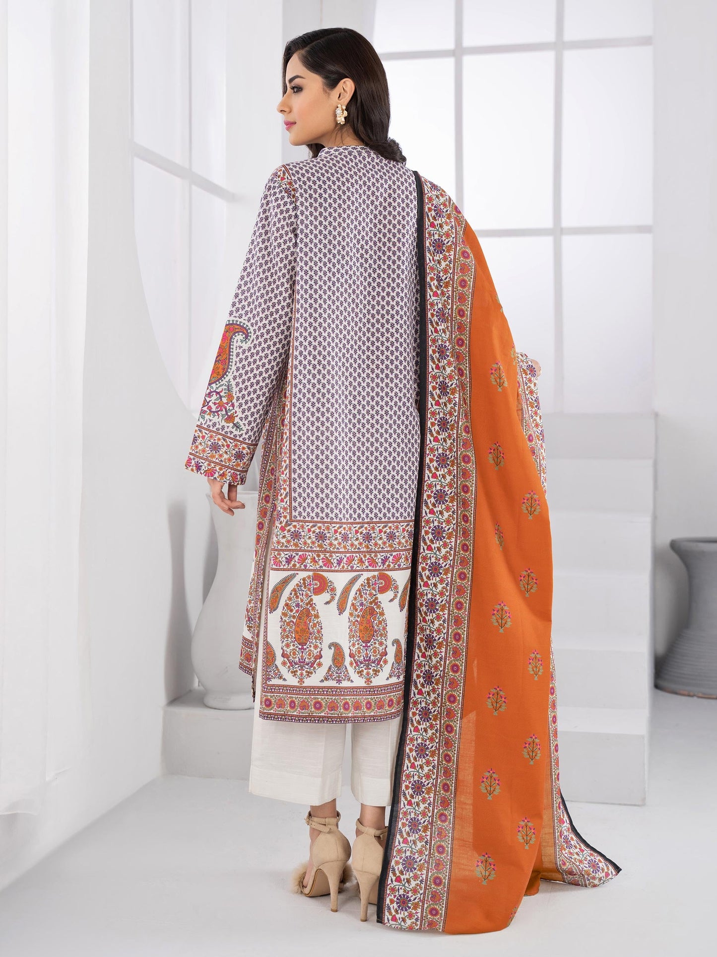 2 Piece Khaddar Suit-Printed (Unstitched)