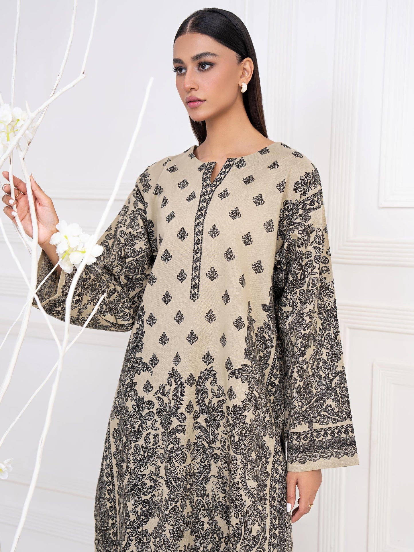 Khaddar Shirt-Printed(Unstitched)