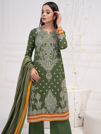 3 Piece Khaddar Suit-Printed(Unstitched)