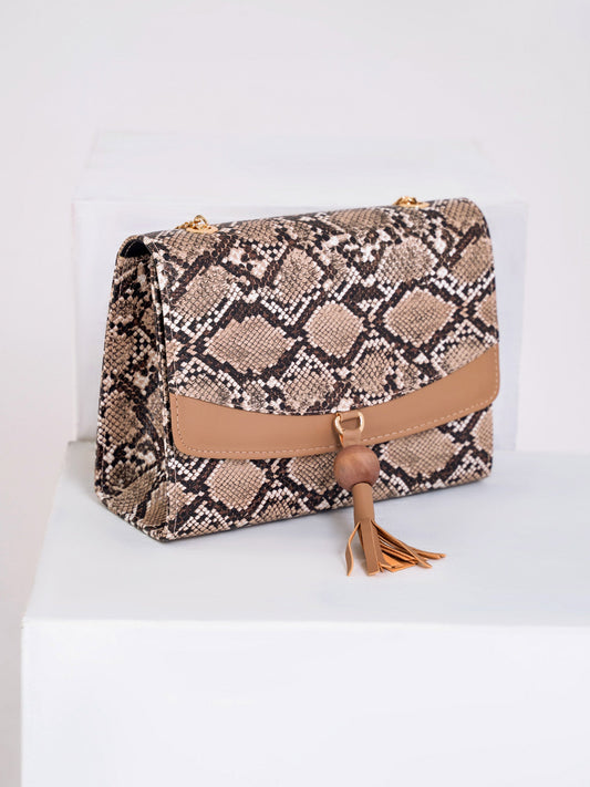 Snake Print Handbag