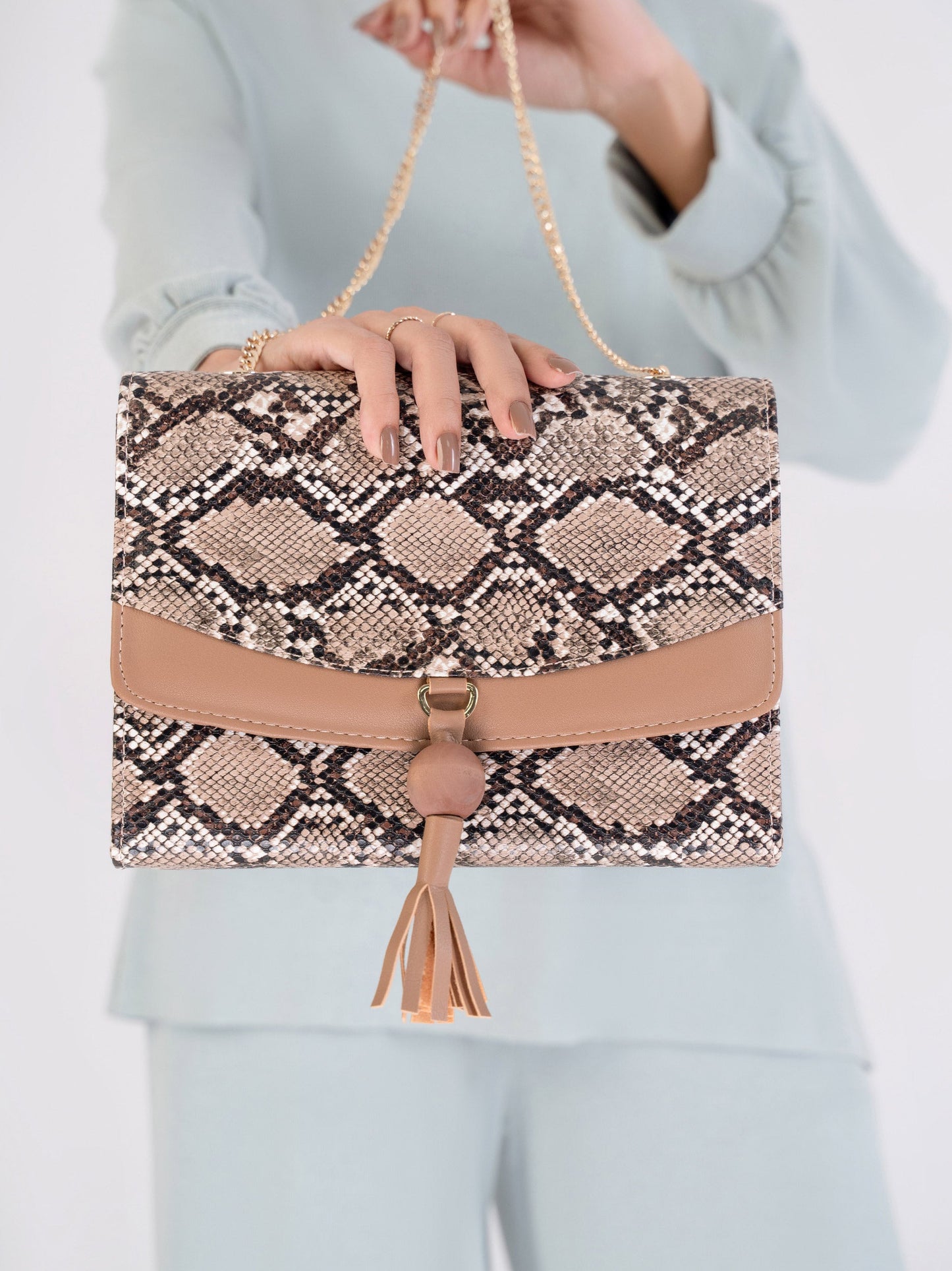 Snake Print Handbag