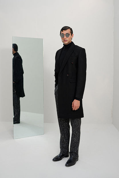 Chaos - Bagarre - Black Long Winter Coat Men