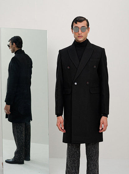 Chaos - Bagarre - Black Long Winter Coat Men