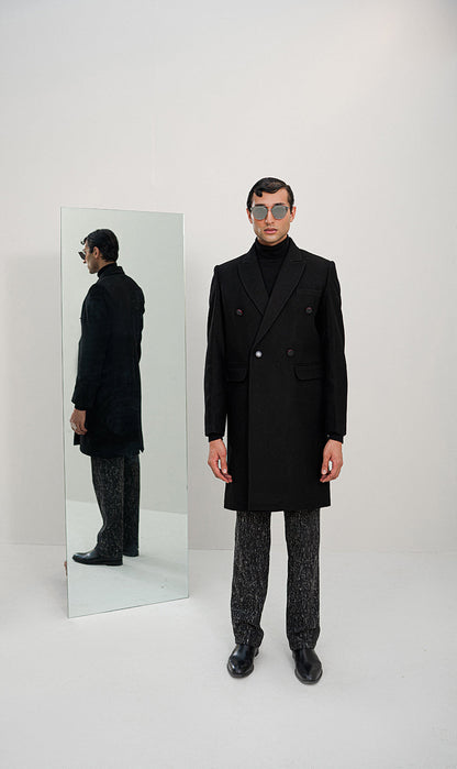 Chaos - Bagarre - Black Long Winter Coat Men