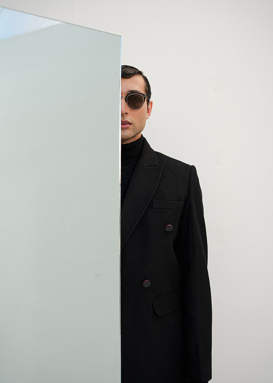 Chaos - Bagarre - Black Long Winter Coat Men