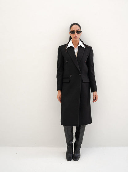 Chaos - Fuss - Deep Long Black Coat