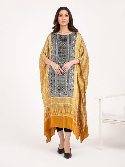 Silk Kaftan-Printed(Pret)