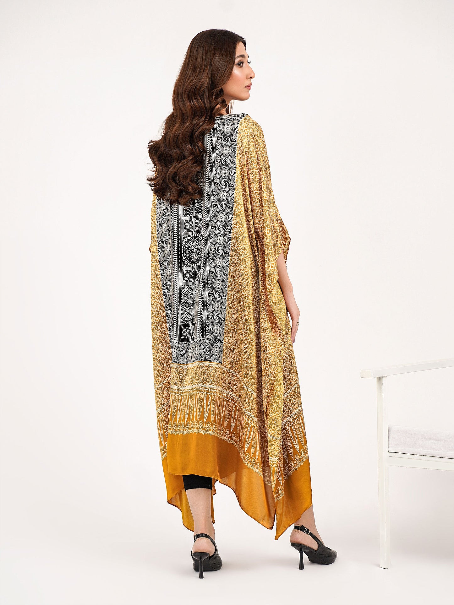 Silk Kaftan-Printed(Pret)