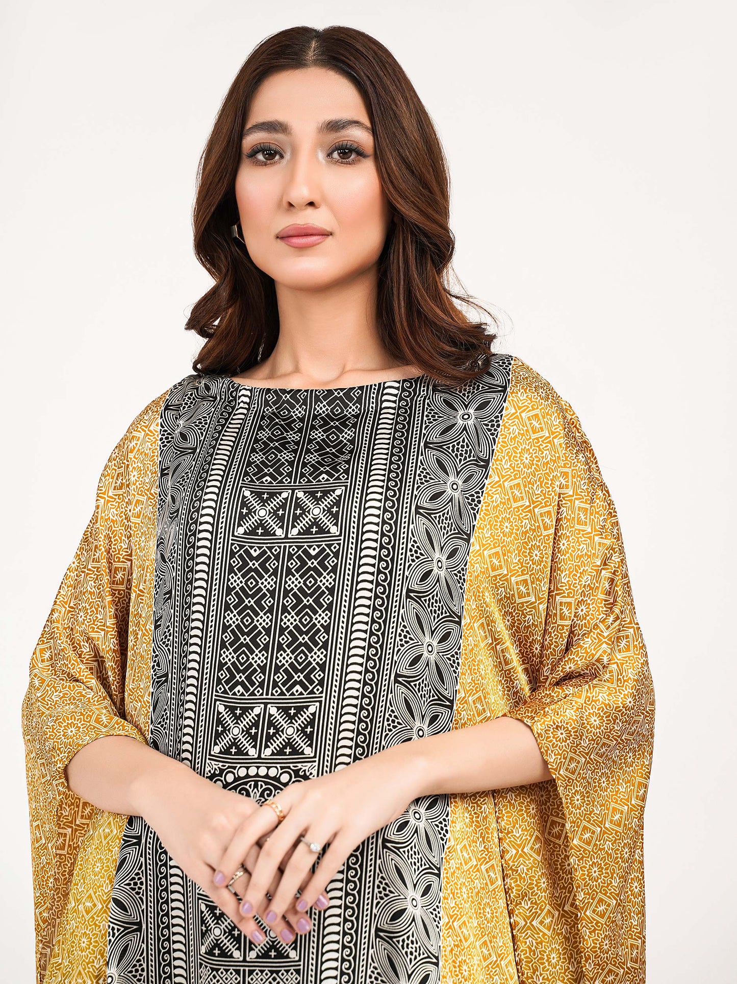 Silk Kaftan-Printed(Pret)