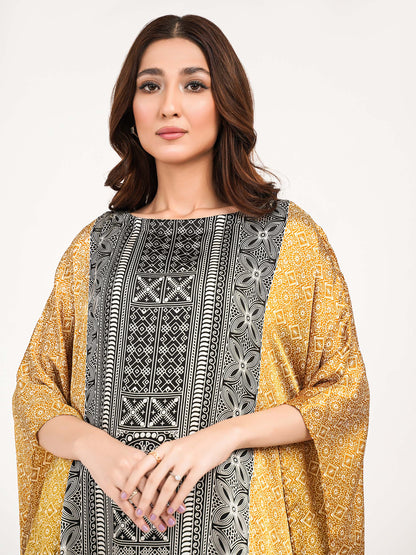 Silk Kaftan-Printed(Pret)