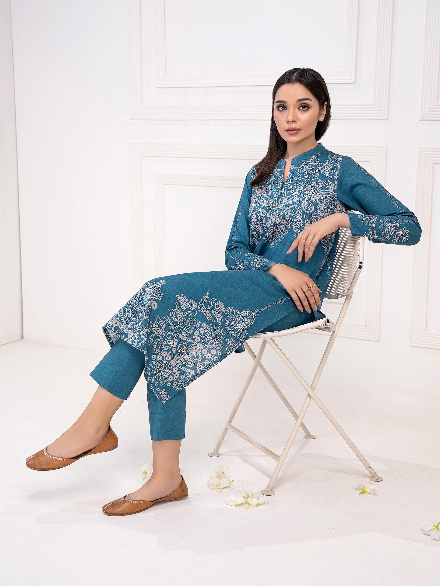 2 Piece Cotton Suit-Printed(Unstitched)