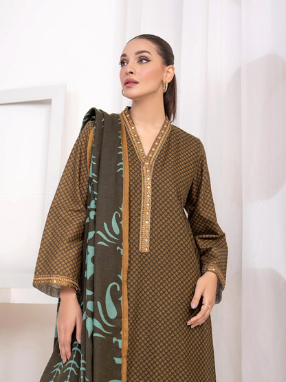 3 Piece Khaddar Suit-Embroidered(Unstitched)