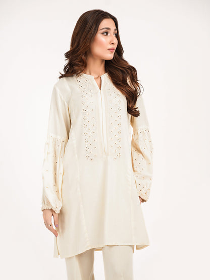 2 Piece Viscose Suit-Embroidered(Pret)