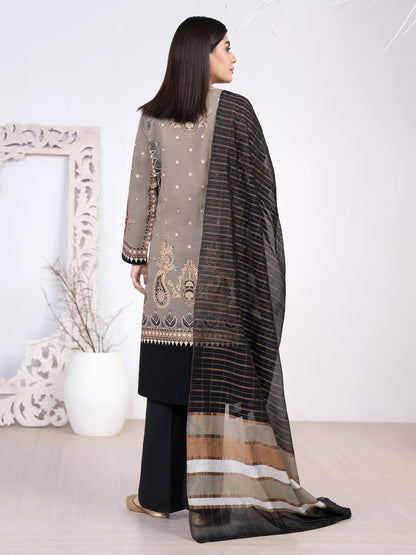 2 Piece Khaddar Suit-Paste Print(Unstitched)