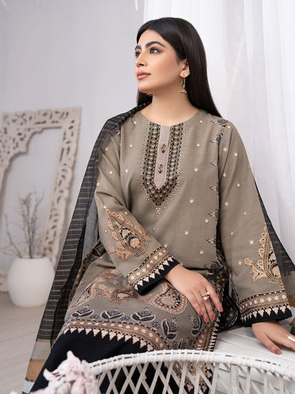 2 Piece Khaddar Suit-Paste Print(Unstitched)