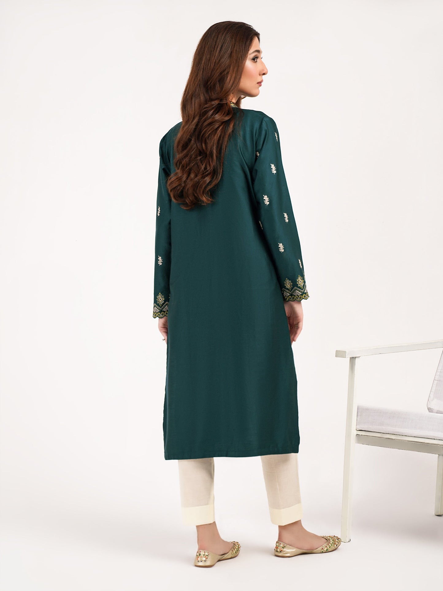 Limelight - Satin Shirt-Embroidered(Pret)