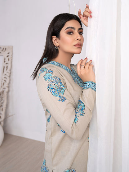 2 Piece Khaddar Suit-Printed(Unstitched)