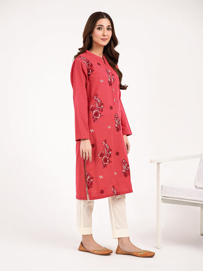 Limelight - Khaddar shirt-Embroidered(Pret)