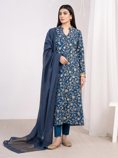 3 Piece Khaddar Suit-Printed(Unstitched)