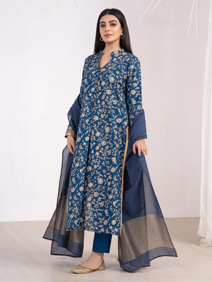 3 Piece Khaddar Suit-Printed(Unstitched)