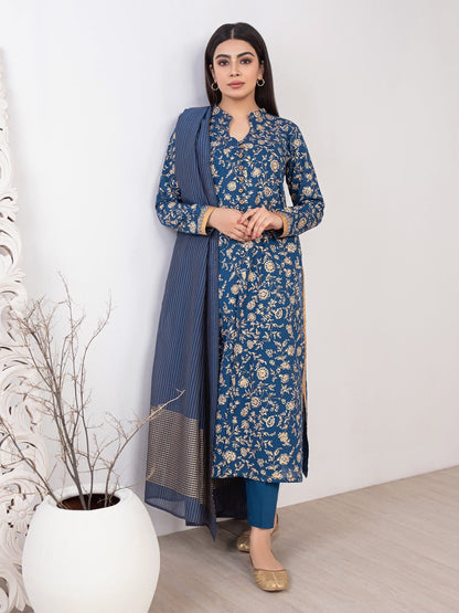 3 Piece Khaddar Suit-Printed(Unstitched)