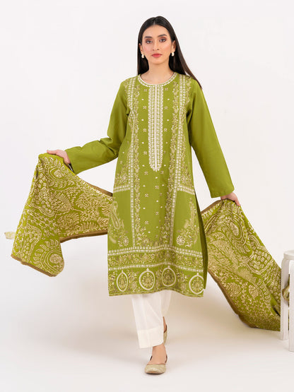 2 Piece Khaddar Suit-Embroidered (Pret)