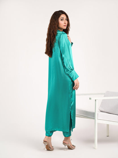 Limelight - 2 Piece Silk Suit-Dyed(Pret)