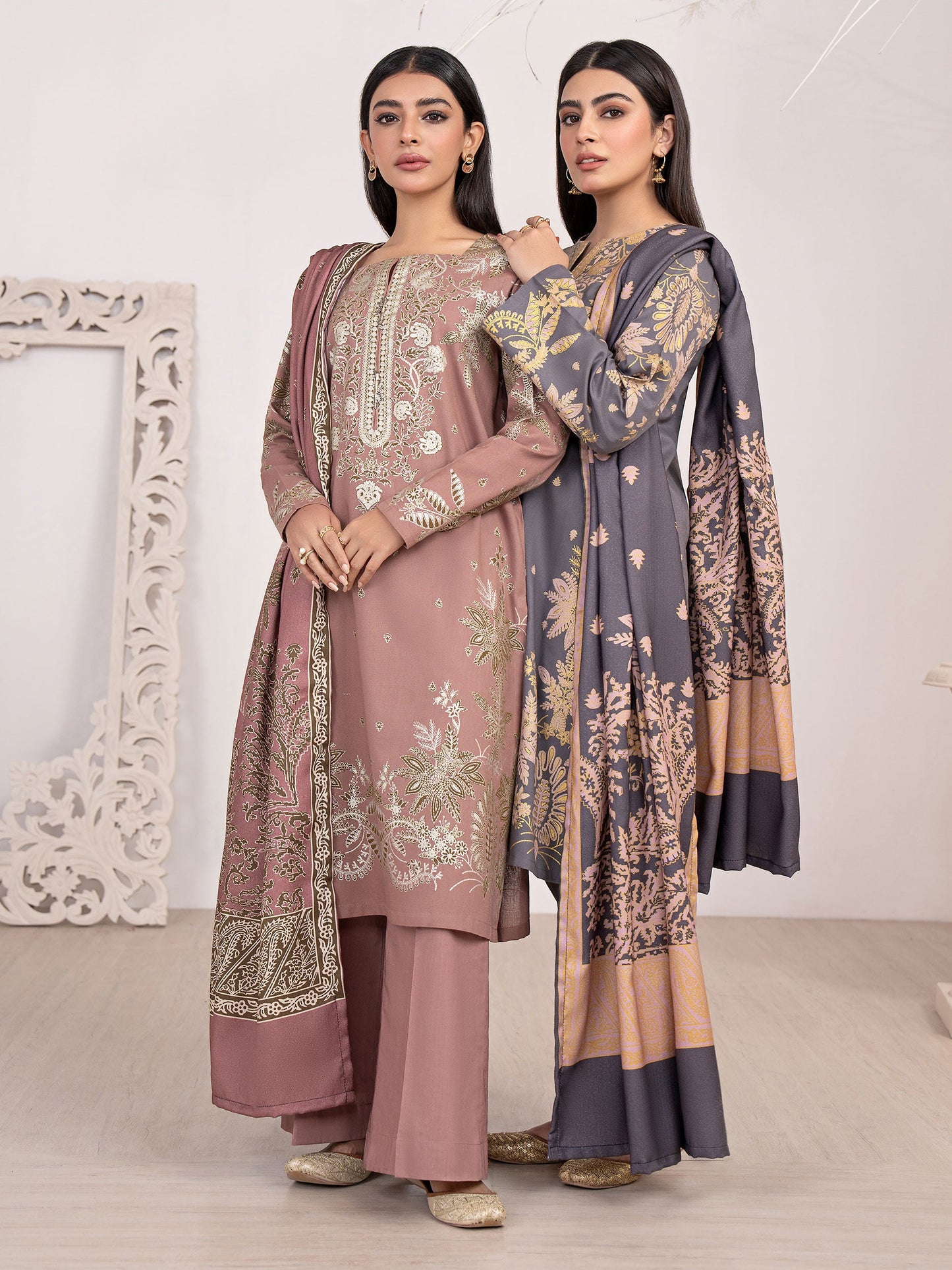 3 Piece Khaddar Suit-Paste Print(Unstitched)