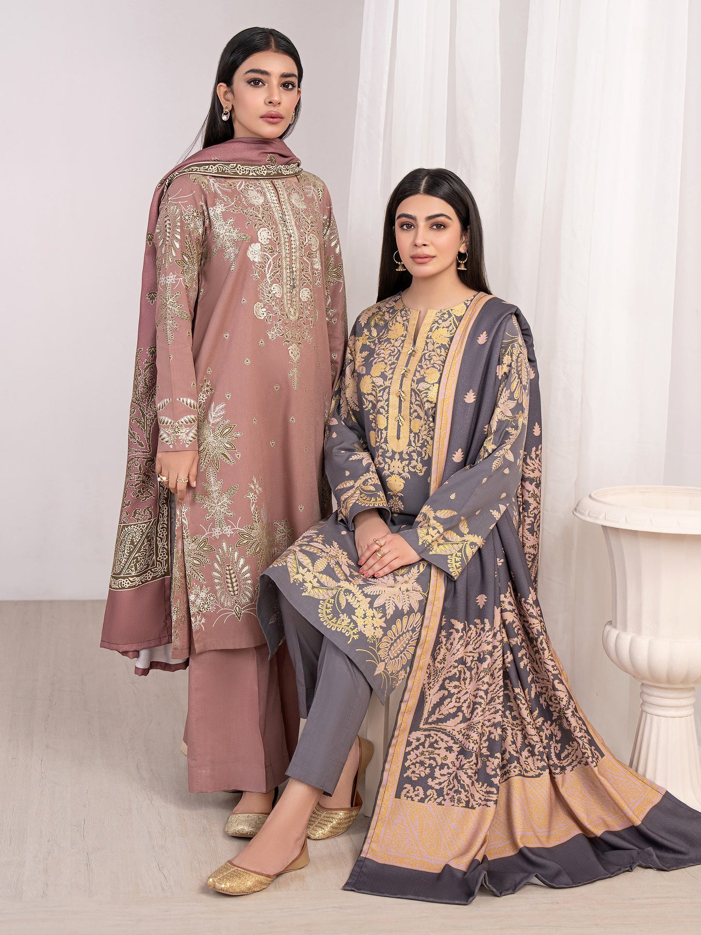 3 Piece Khaddar Suit-Paste Print(Unstitched)