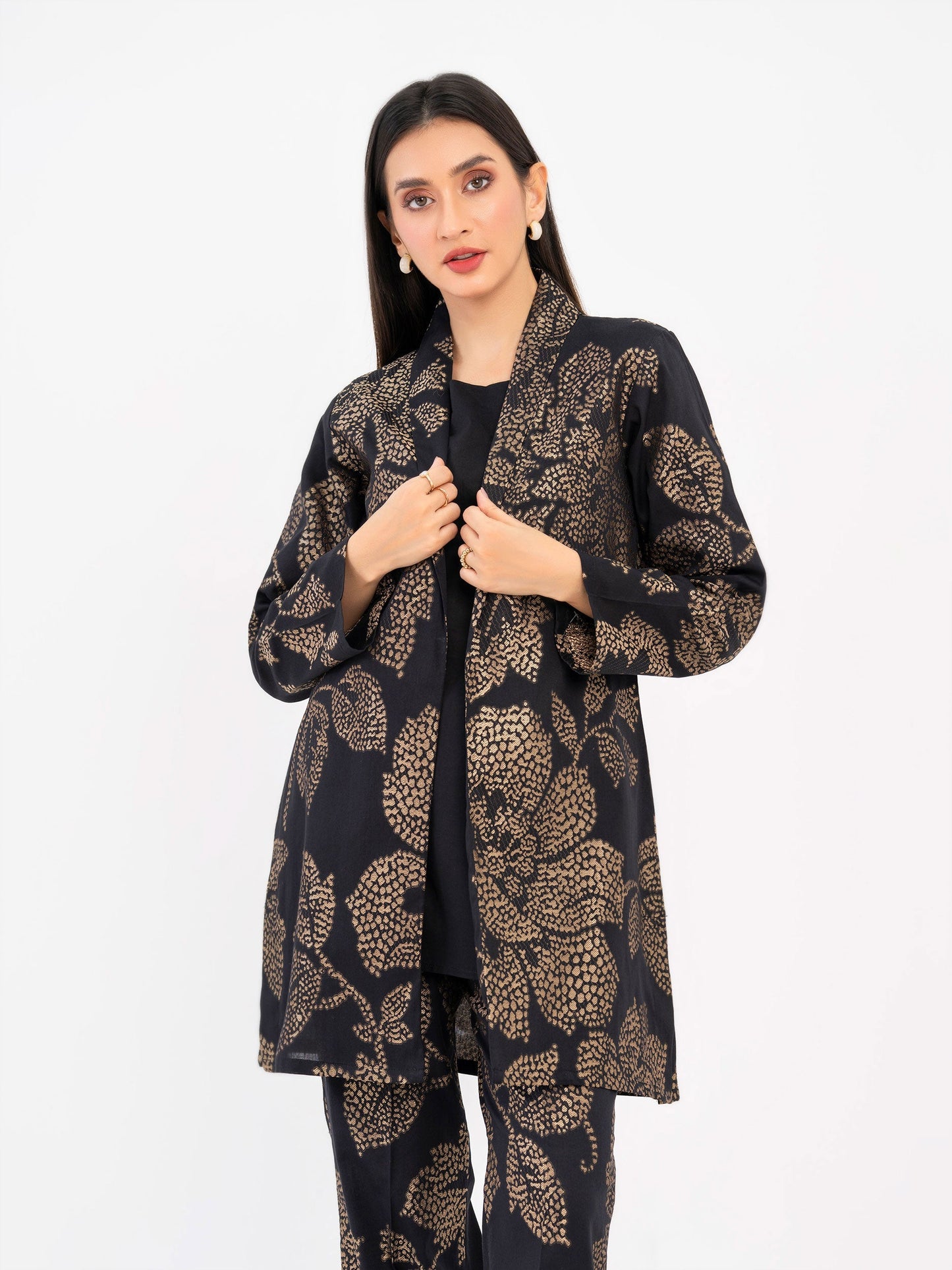 2 Piece Self Jacquard Suit-Dyed (Pret)