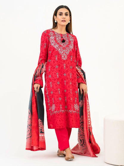 3 Piece Winter Cotton Suit-Printed (Pret)