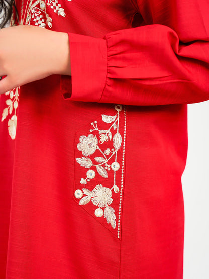 Limelight - Khaddar Shirt-Embroidered