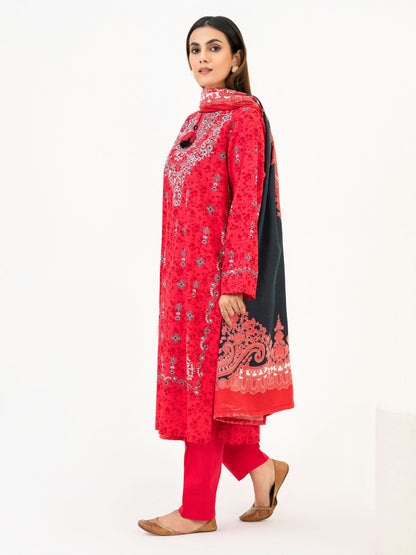 3 Piece Winter Cotton Suit-Printed (Pret)