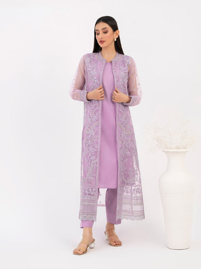 2 Piece Organza Suit-Embroidered (Pret)