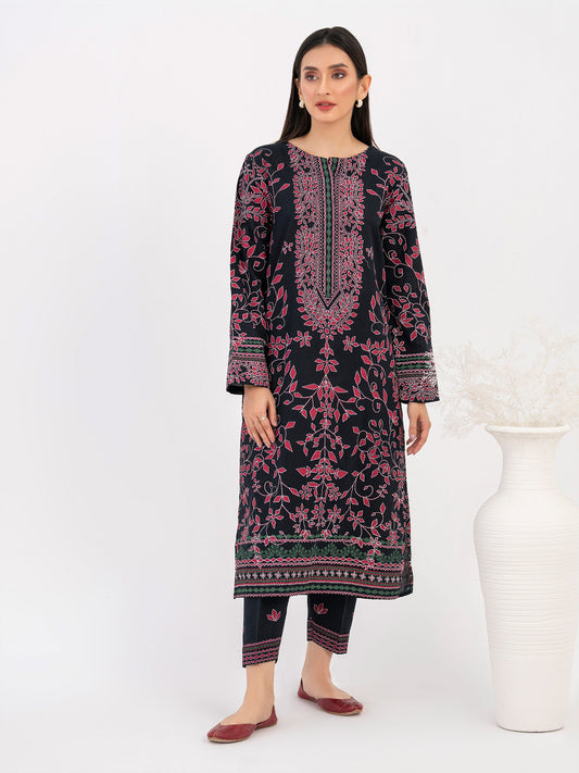 2 Piece Khaddar Suit-Paste Print (Pret)