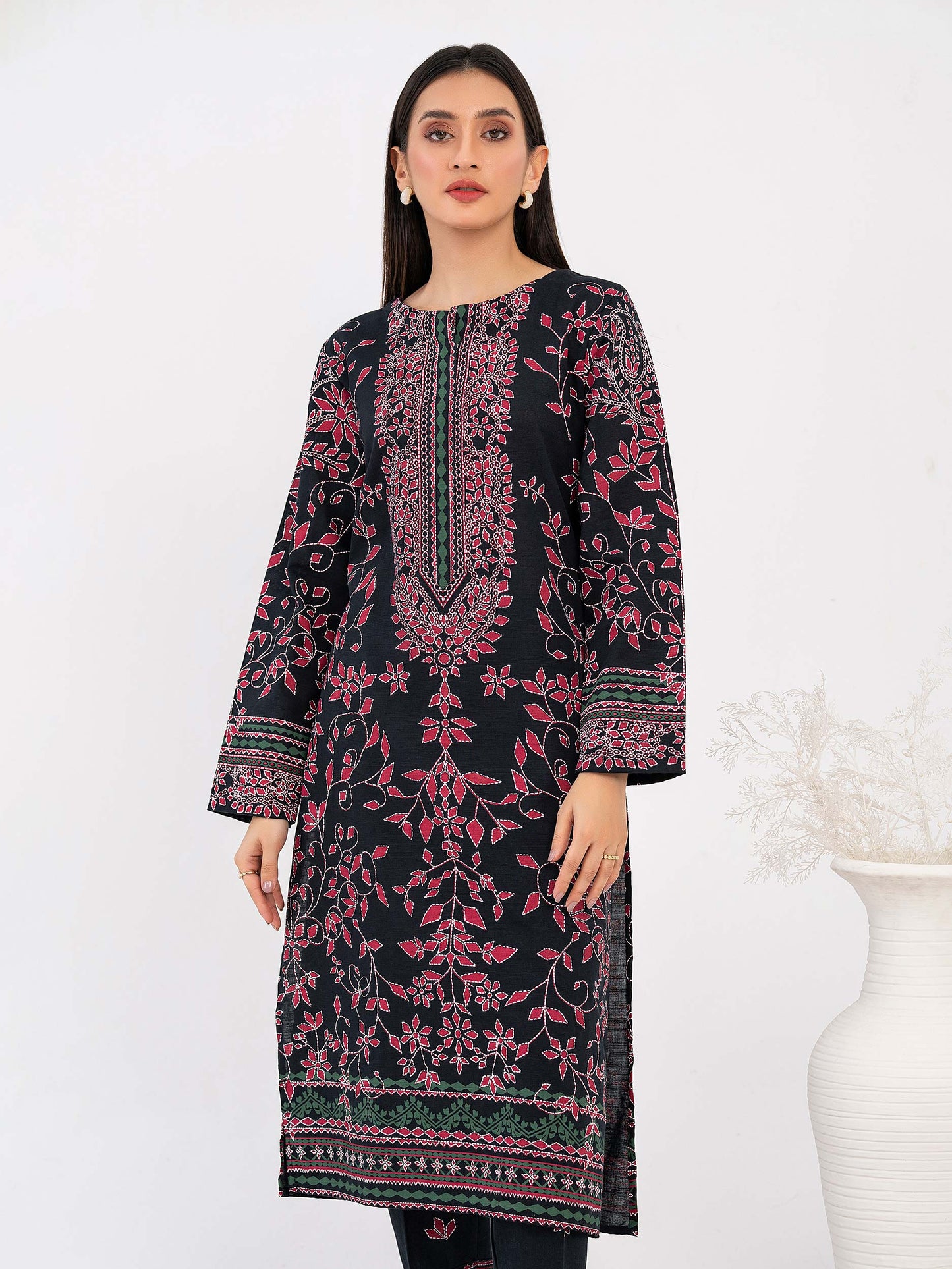 2 Piece Khaddar Suit-Paste Print (Pret)