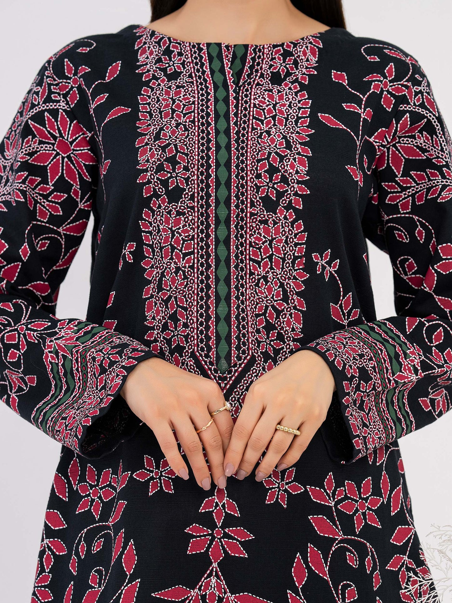 2 Piece Khaddar Suit-Paste Print (Pret)